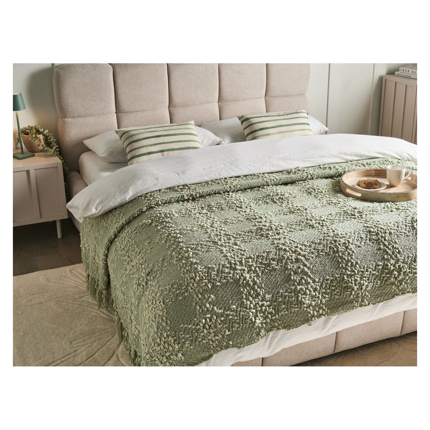 Takaró VELLA 220 x 240 cm Zöld - 1