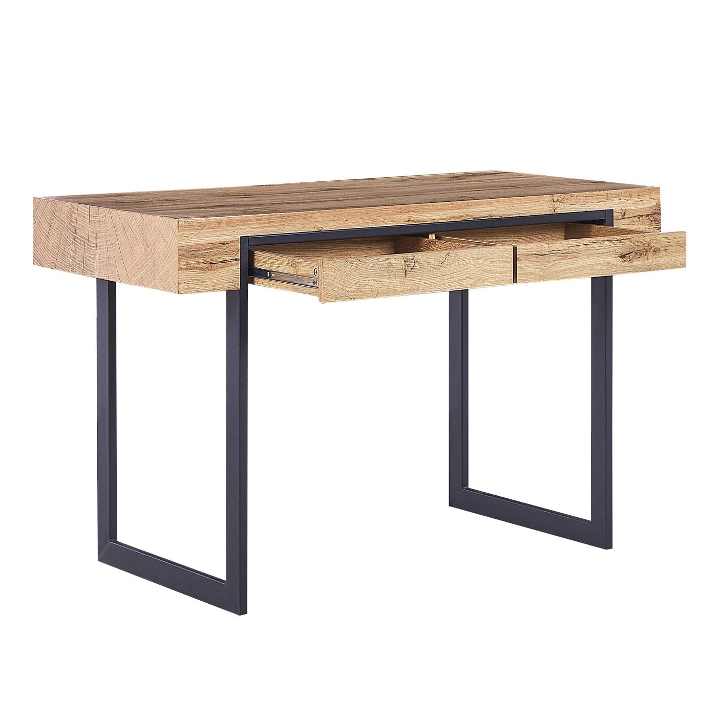 Íróasztal VIDA Világosbarna 120 cm 55 cm Ágyneműtartóval - 5