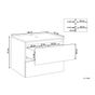 Fali mosdószekrény SERRA 60 cm Fehér thumbnail 3