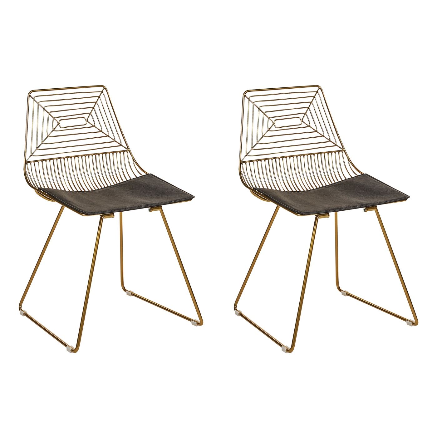 Étkezőszék kétdarabos szettben BEATTY Fém Arany - 2