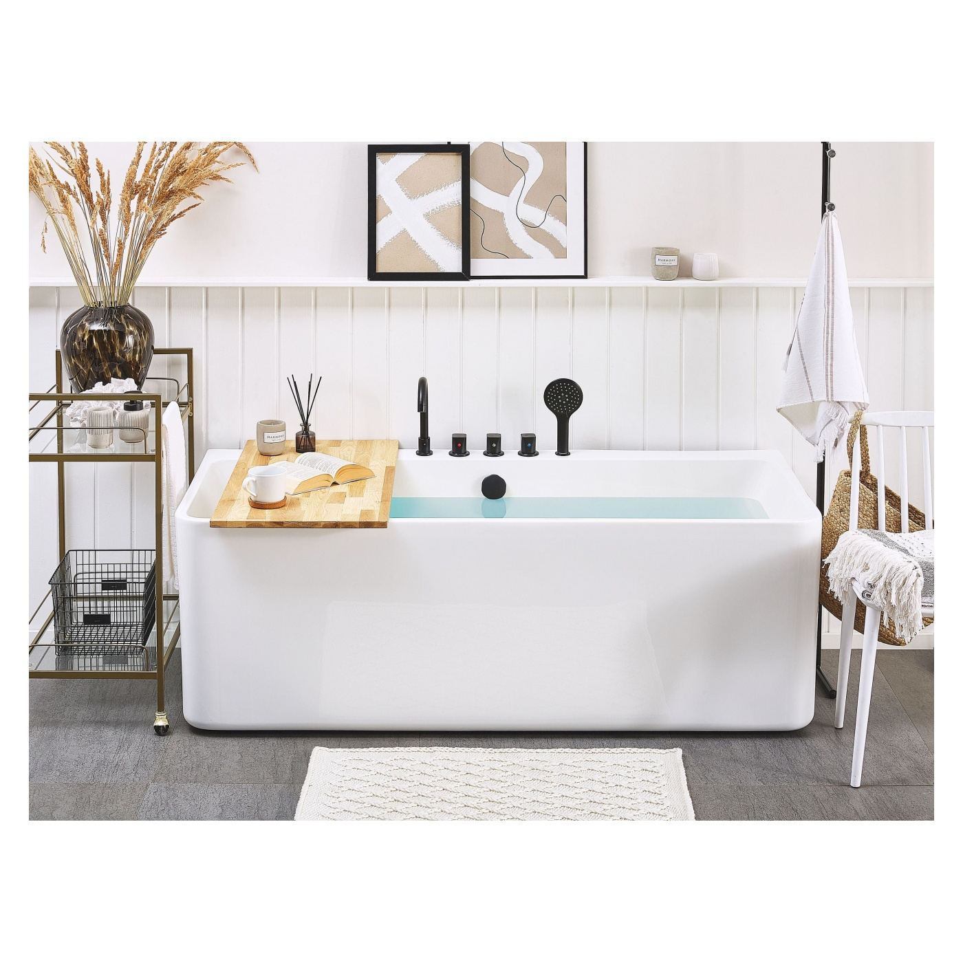 Fürdőkád QUATRE 170 x 75 cm Fehér - 1