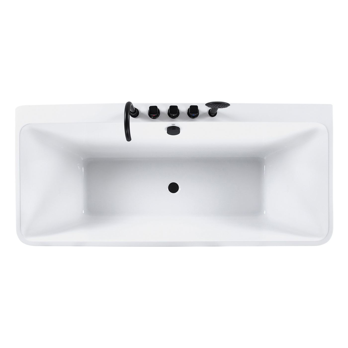 Fürdőkád QUATRE 170 x 75 cm Fehér - 8