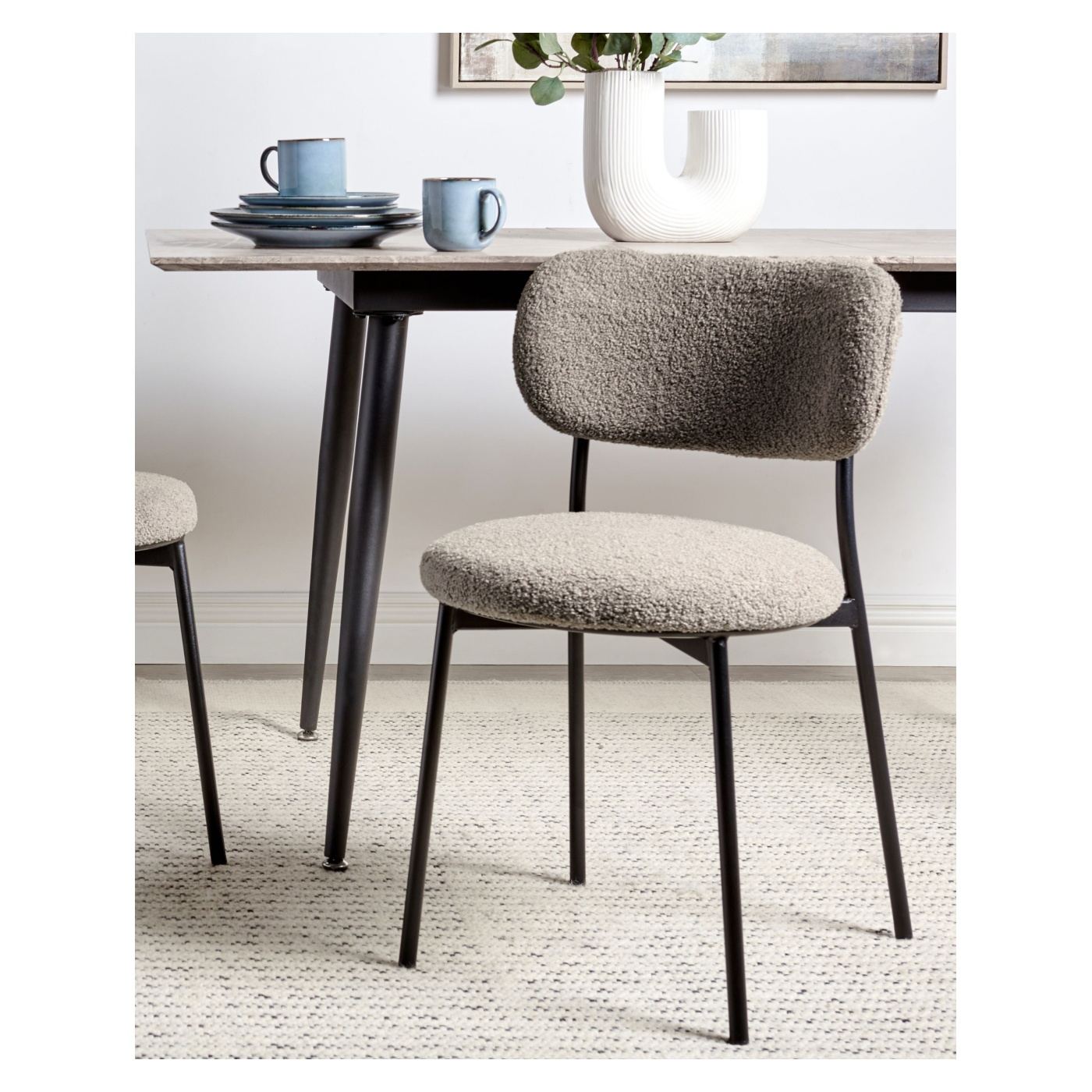 Étkezőszék kétdarabos szettben CASEY Buklé Tópszín - 1