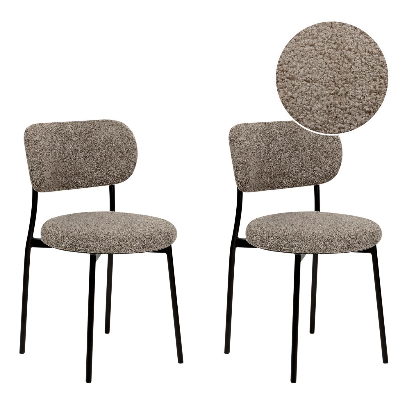 Étkezőszék kétdarabos szettben CASEY Buklé Tópszín - 2