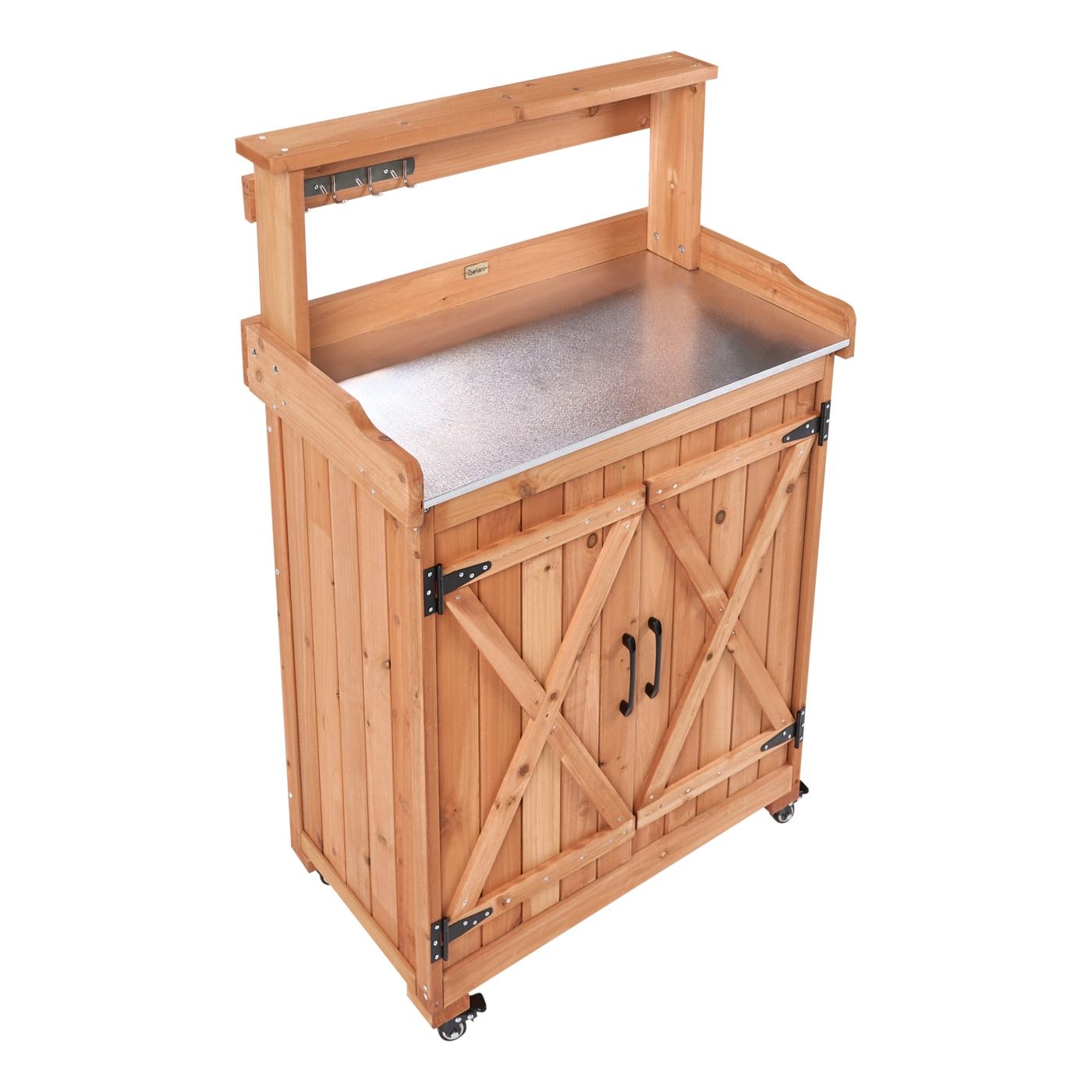 Ültetőasztal ALTOLIA Fenyőfa 70 cm 40 cm Barna - 8