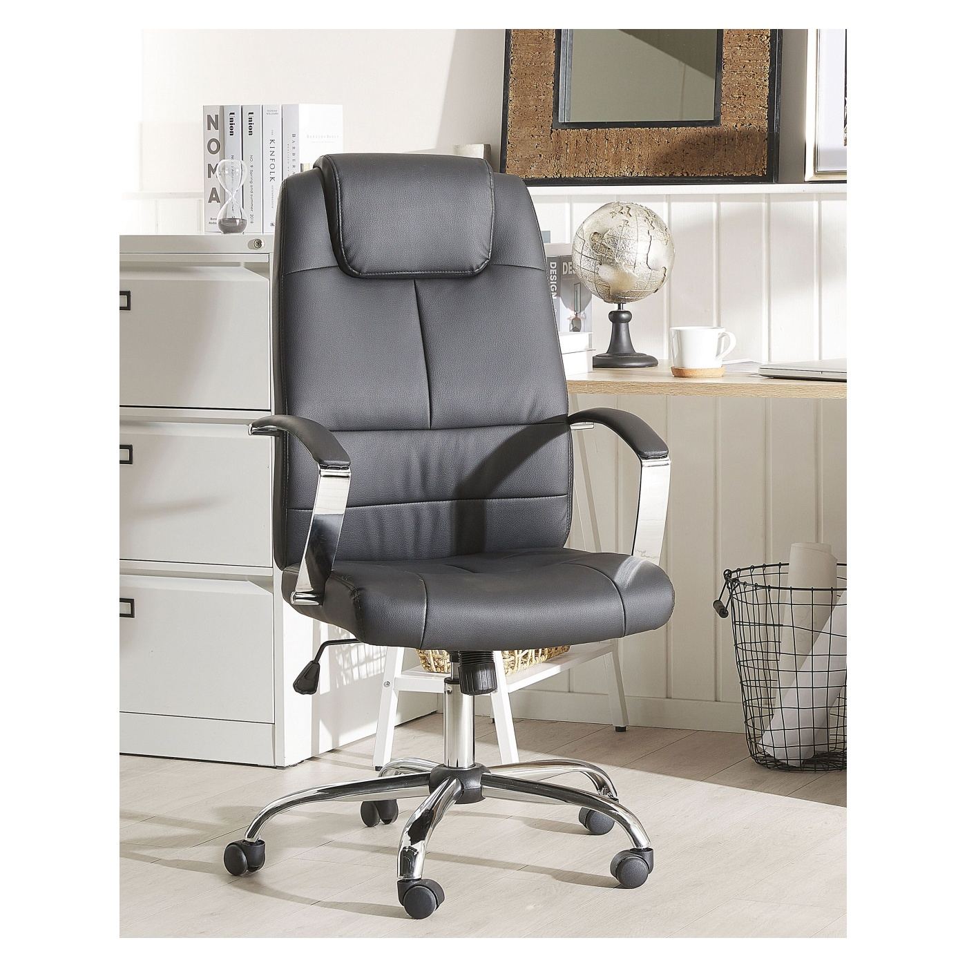 Főnöki szék WINNER Műbőr Fekete - 1