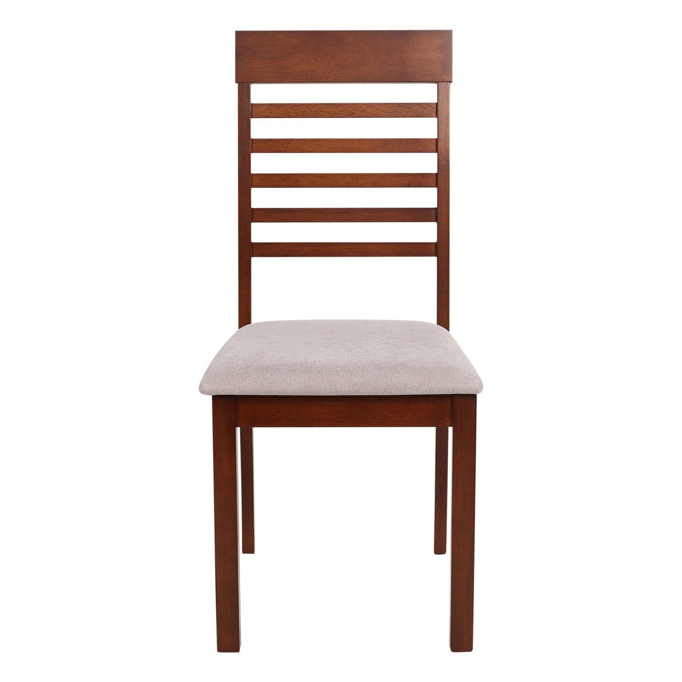 Étkezőszék kétdarabos szettben ORTLEY Keményfa Sötétbarna/tópszínű - 5