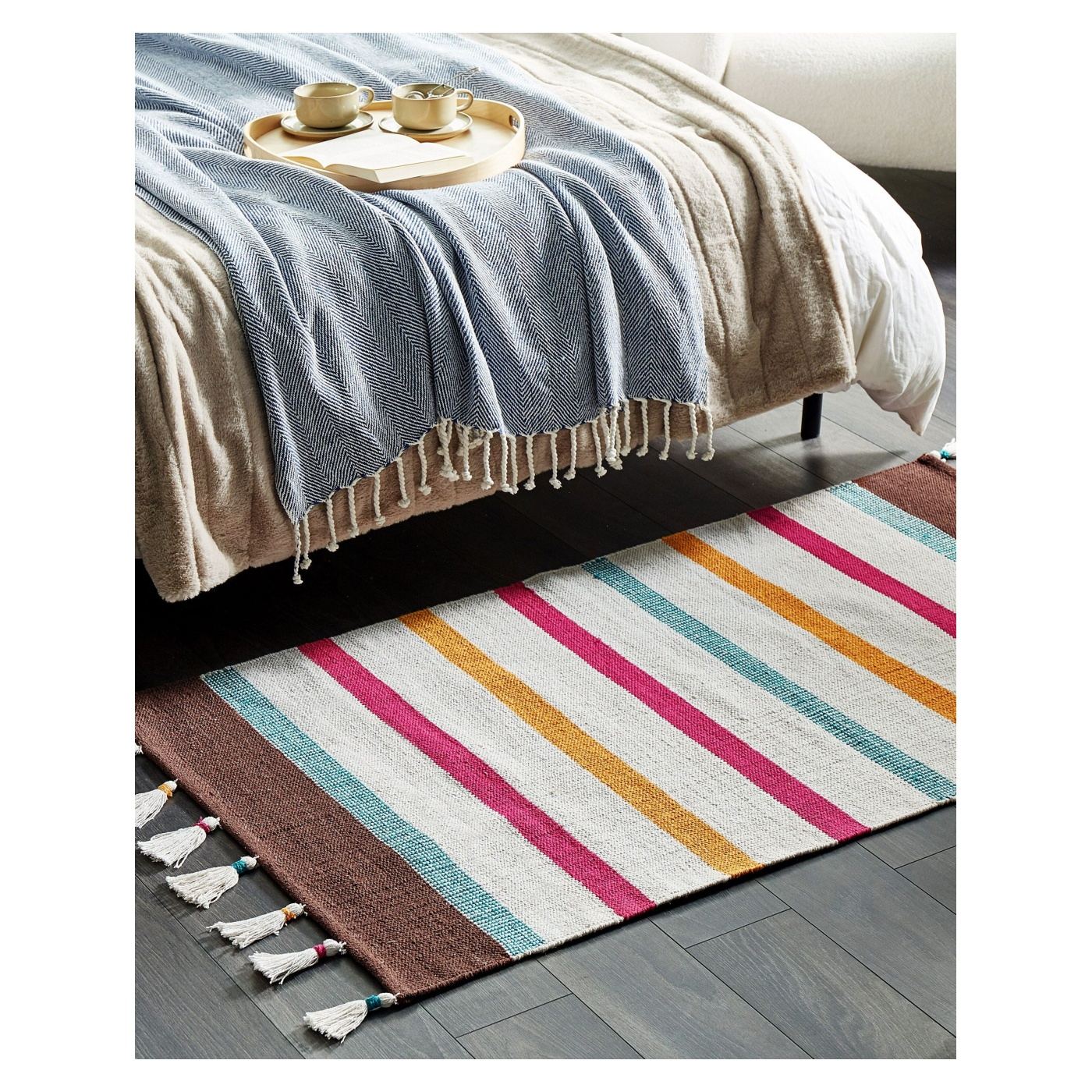 Szőnyeg HISARLI Színes 80 x 150 cm Pamut - 1