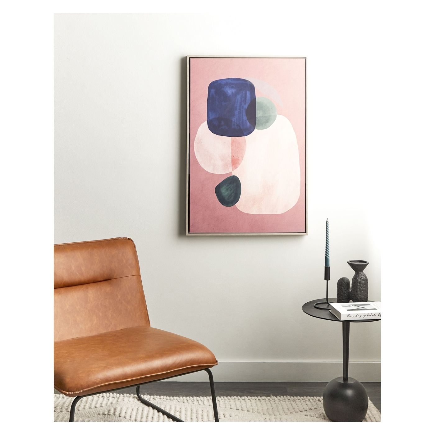 Vászon ADELFIA Absztraktmintás 63 x 99 cm Színes - 1