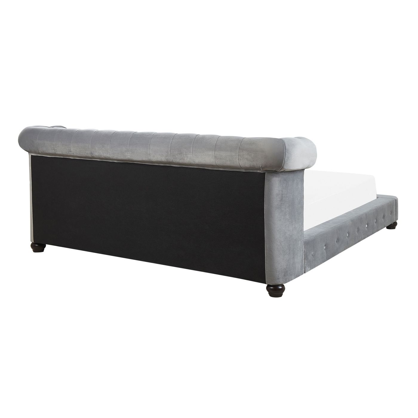 Ágy Bársony CAVAILLON 180 x 200 cm Világosszürke - 5