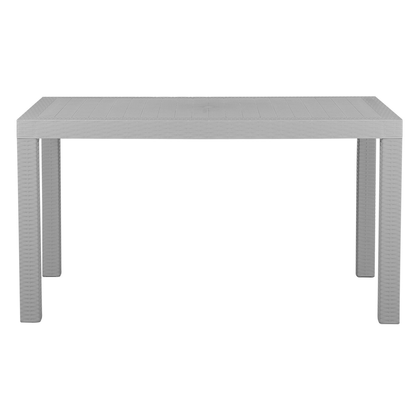 Kerti asztal FOSSANO 140 cm 80 cm Világosszürke - 2