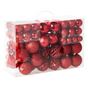 100 darabos karácsonyfadísz szett VANERN Piros thumbnail 2