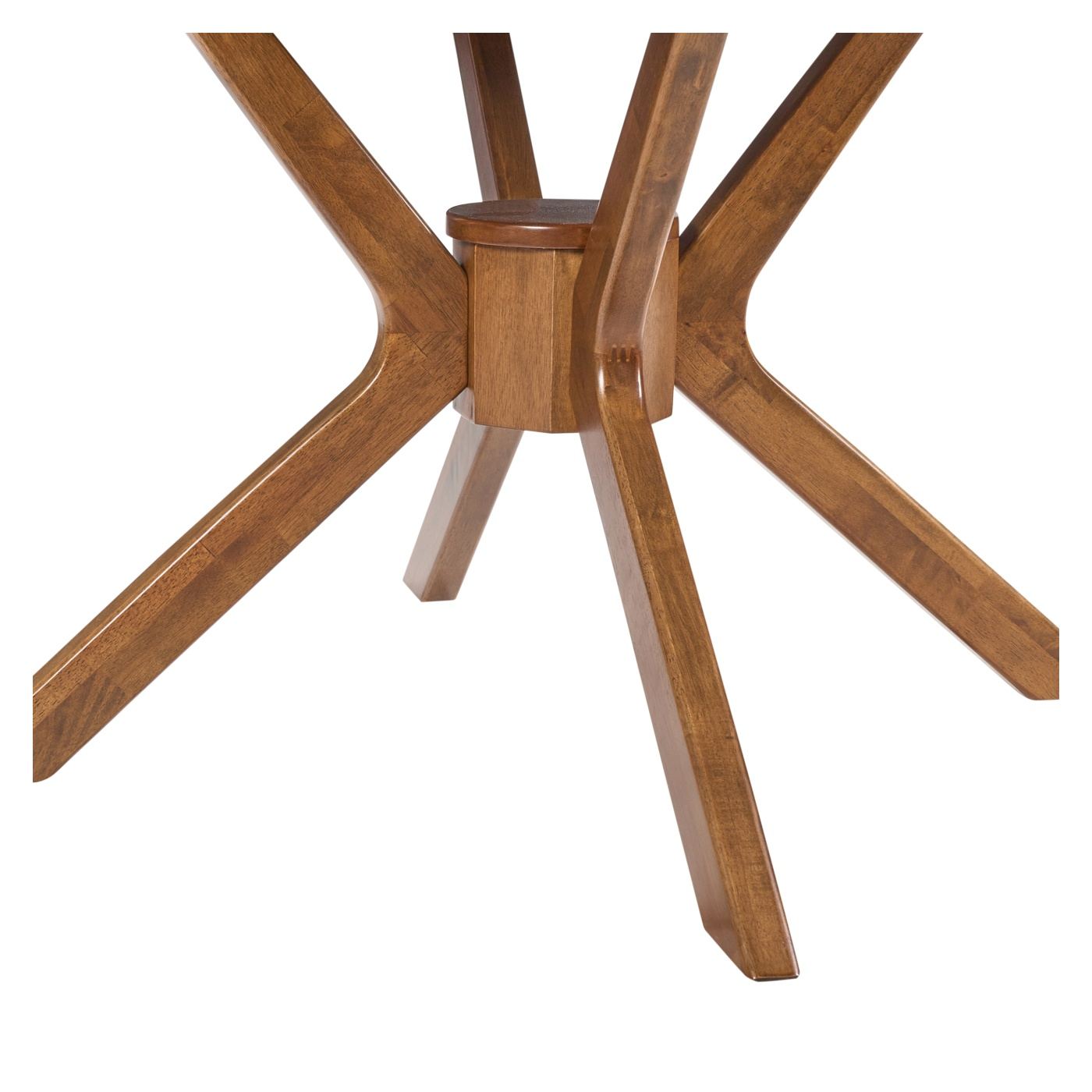 Kihúzható étkezőasztal TYMIS Sötét tölgy 107 cm 107/137 cm - 6