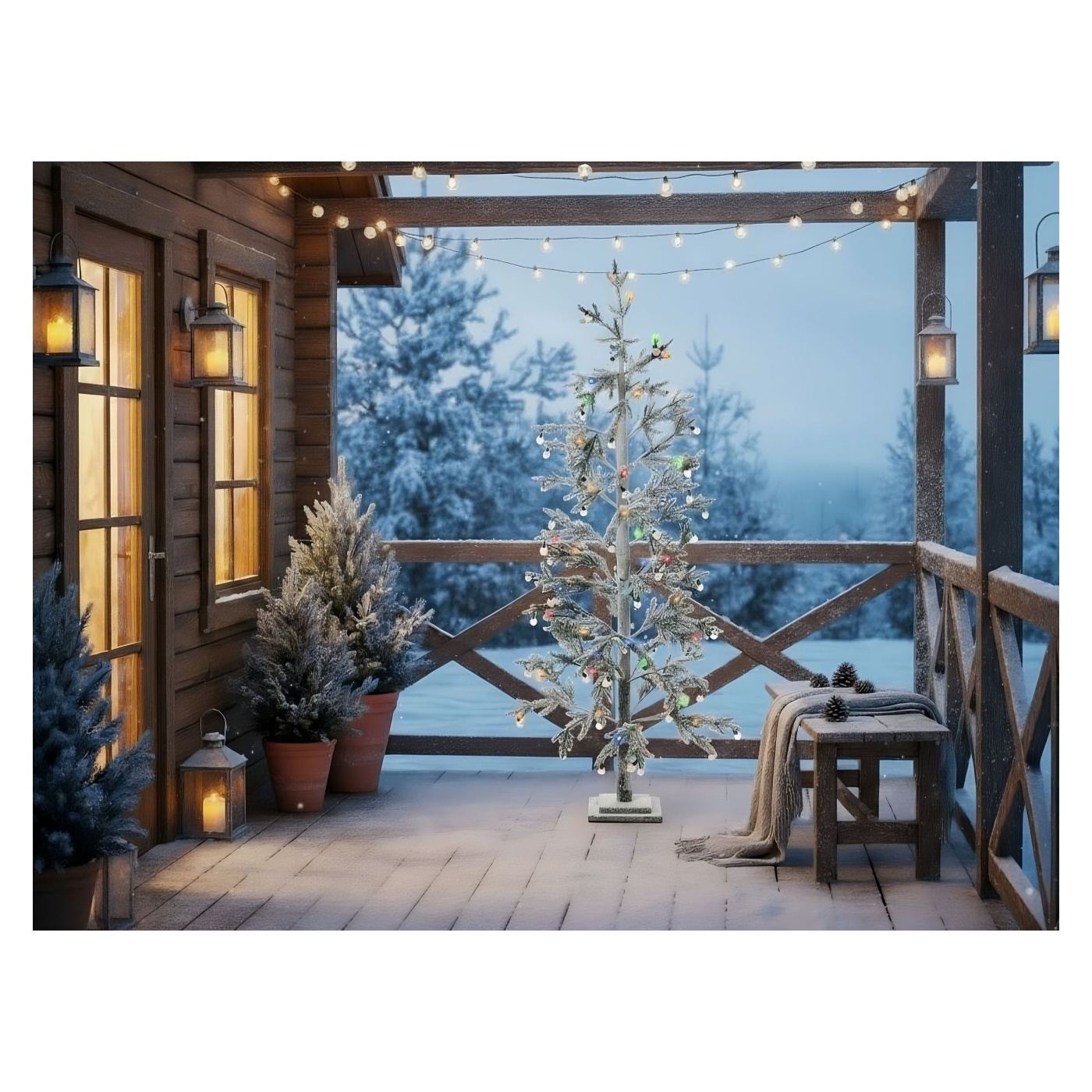 Kültéri dekoráció LED TORSA Fa 180 cm Zöld - 1