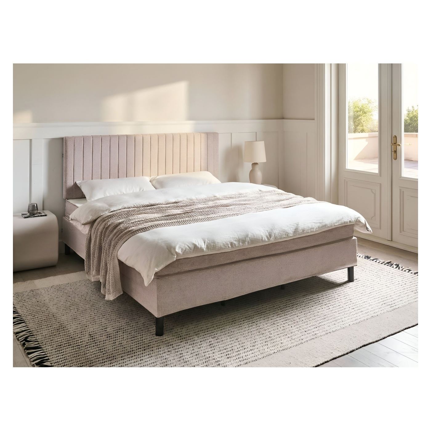 Franciaágy COUNTESS 180 x 200 cm Bézs - 1