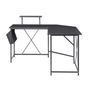 Sarok íróasztal TACONY Fekete 180 cm 140 cm Ágyneműtartóval thumbnail 4