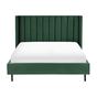 Ágy Bársony VILLETTE 140 x 200 cm Sötétzöld thumbnail 4