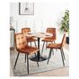 Étkezőszék négydarabos szettben POWELL Bársony Narancssárga thumbnail 1