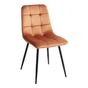 Étkezőszék négydarabos szettben POWELL Bársony Narancssárga thumbnail 4
