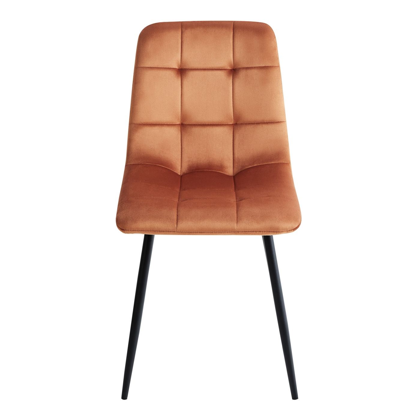 Étkezőszék négydarabos szettben POWELL Bársony Narancssárga - 5