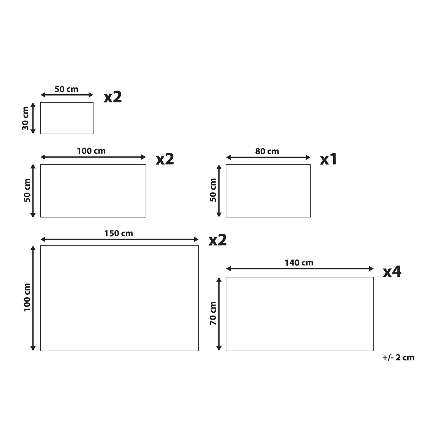 Tizenegy darabos törölközőszett ATAI Pamut Bézs - 3