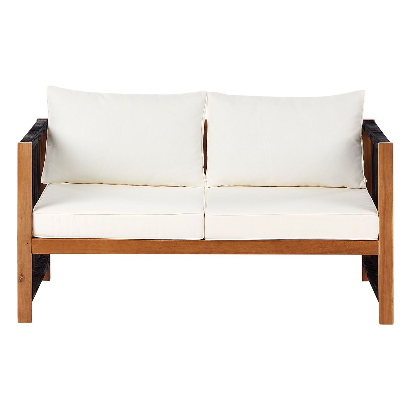 Kerti ülőgarnitúra asztallal 4 személyes ANTRIA Akácfa Fekete - 5