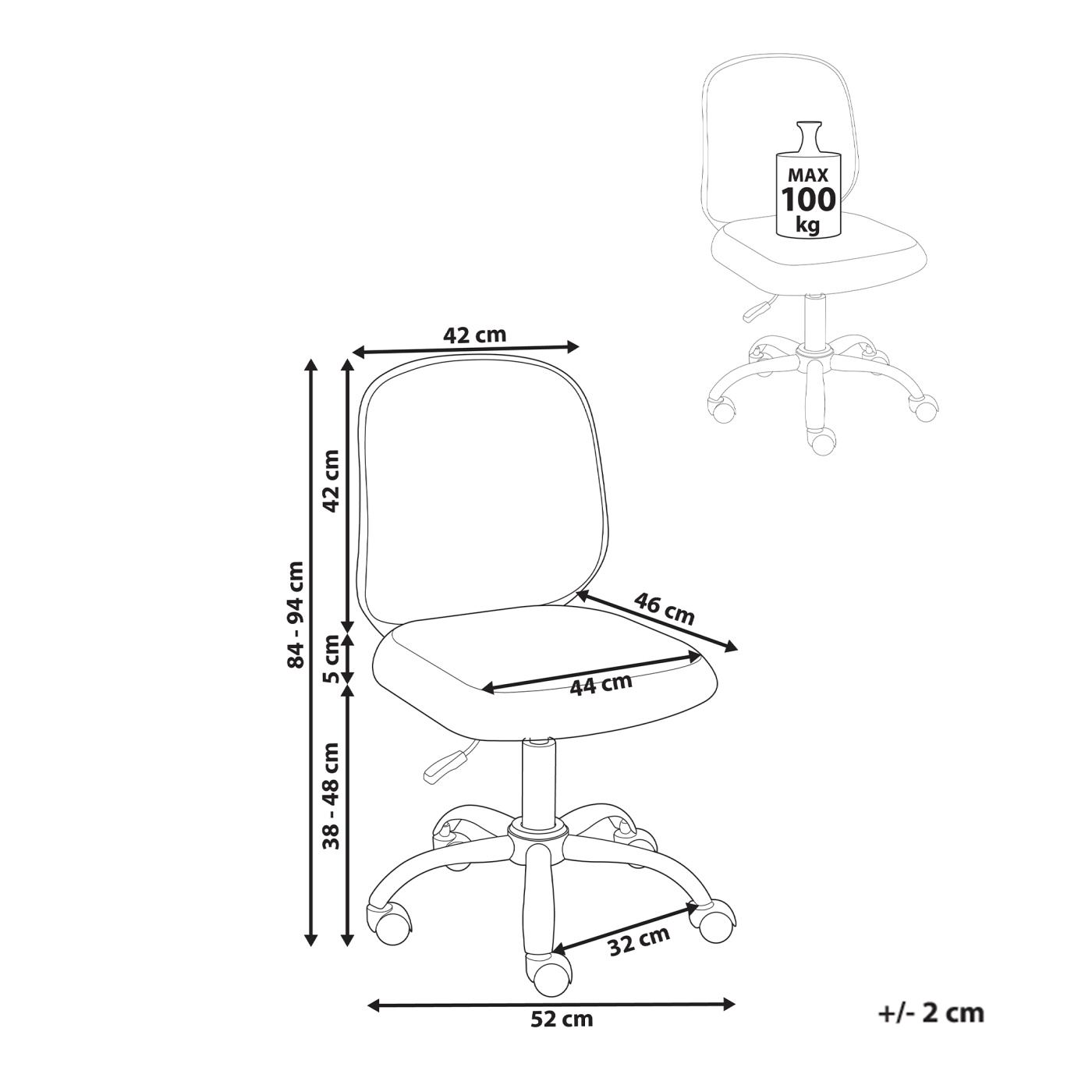 Forgószék BLISSFUL Szürke - 3