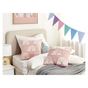 2 db díszpárna LEEA Pamut 45 x 45 cm Pasztellrózsaszín thumbnail 1