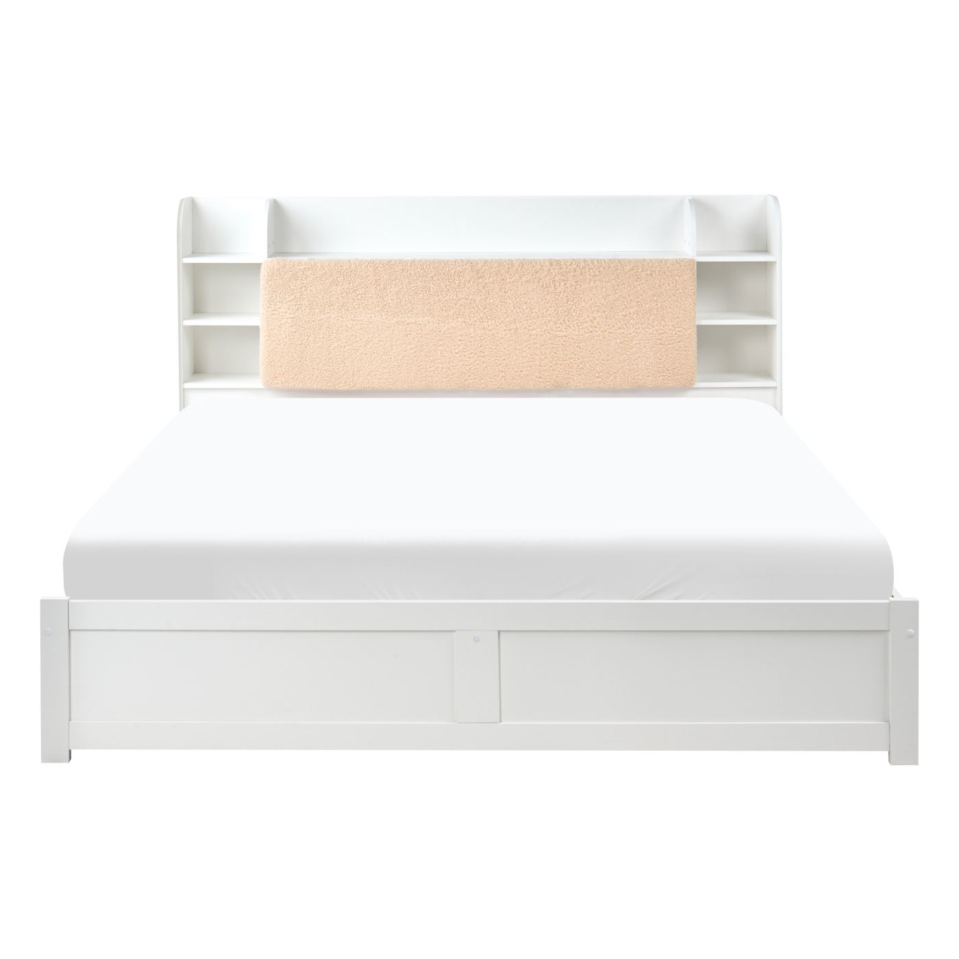 Ágy fiókokkal BIZOU 180 x 200 cm Fehér - 5