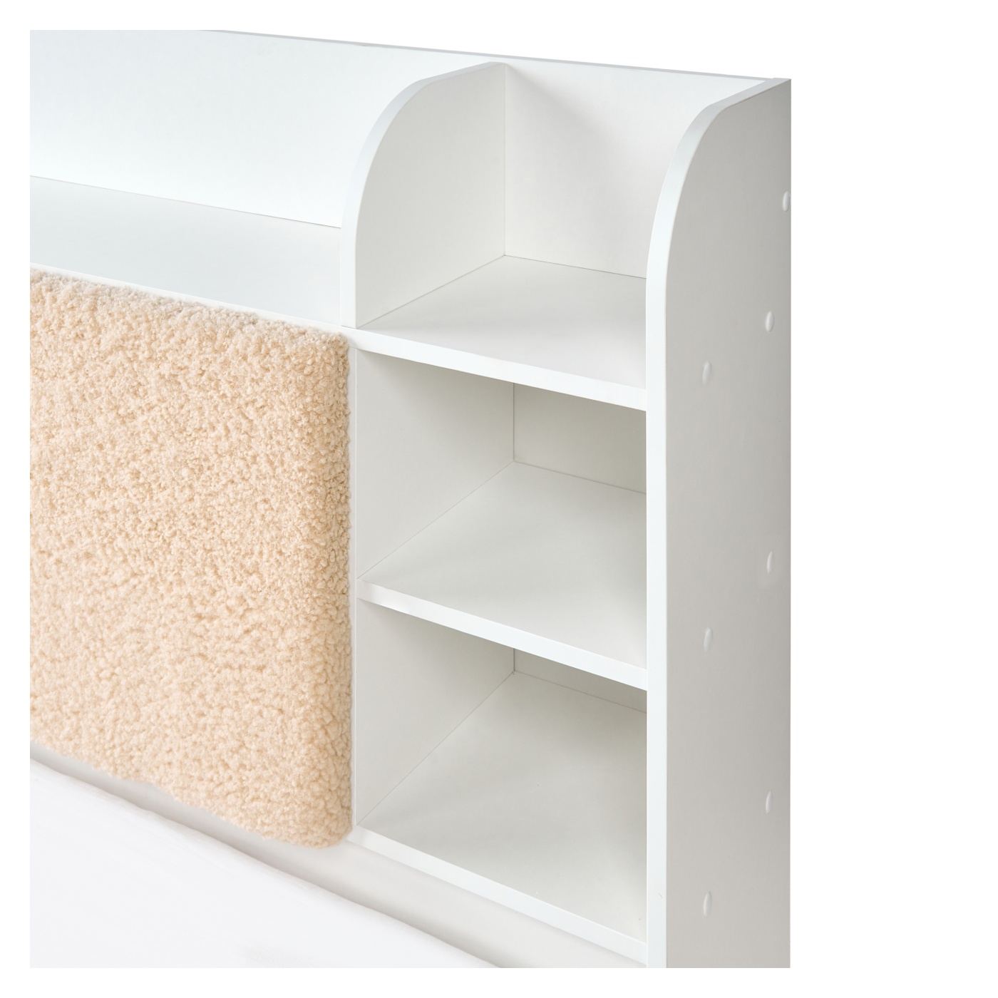 Ágy fiókokkal BIZOU 180 x 200 cm Fehér - 8