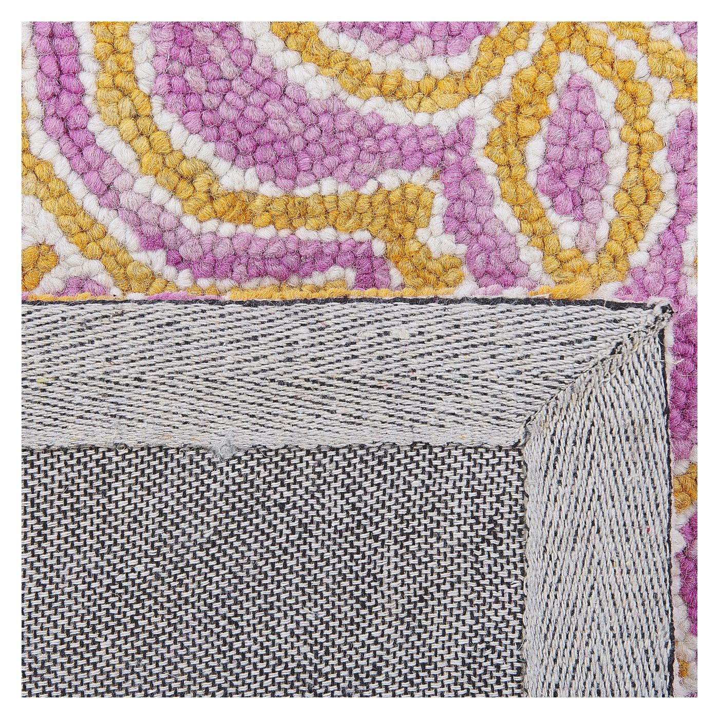 Szőnyeg AVANOS Rózsaszín 80 x 150 cm Gyapjú - 4