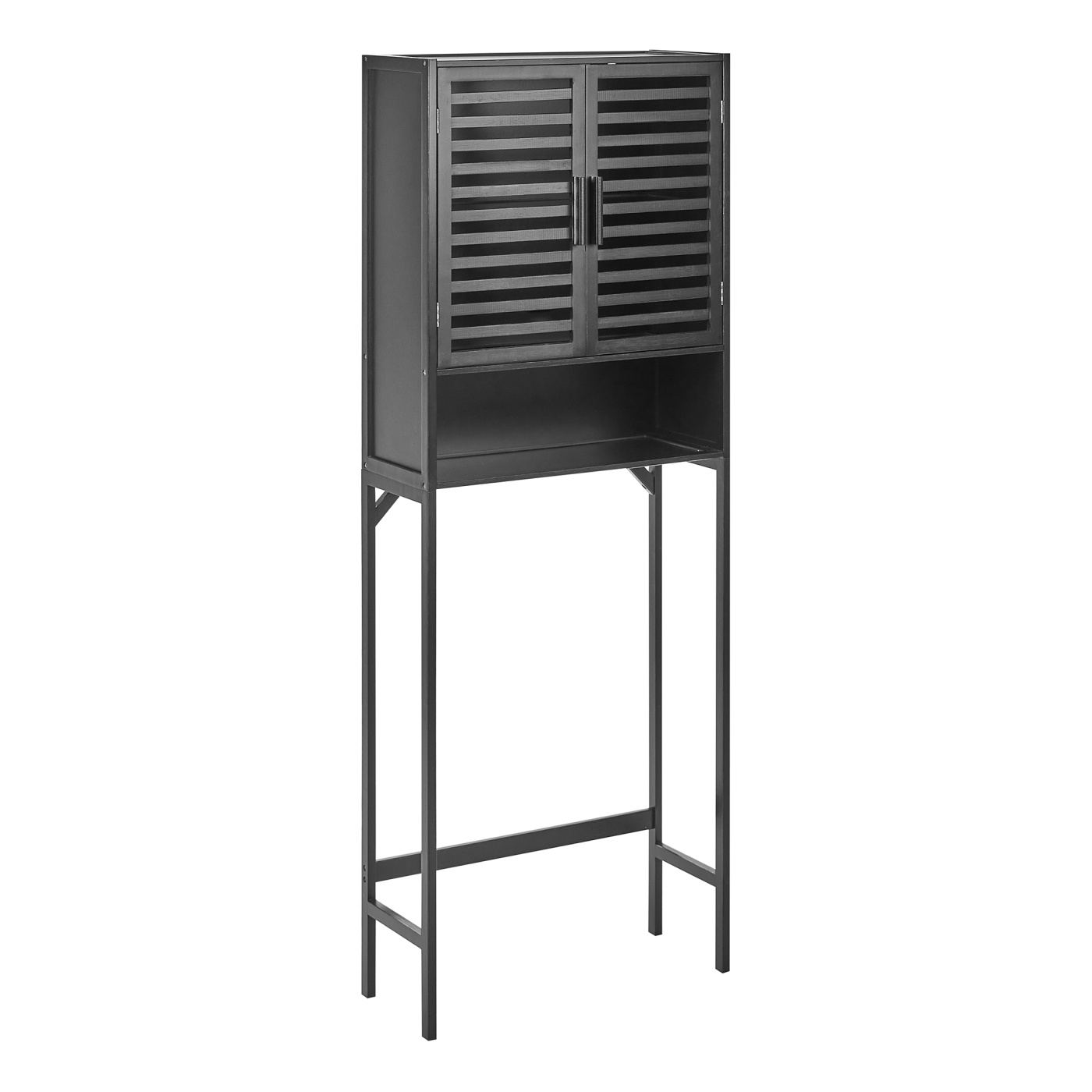 Fürdőszobai szekrény OKARCHE Bambusz 63 cm Fekete - 2