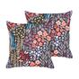 Kültéri díszpárna kétdarabos szettben CASTELARO Virágmintás 45 x 45 cm Színes thumbnail 2