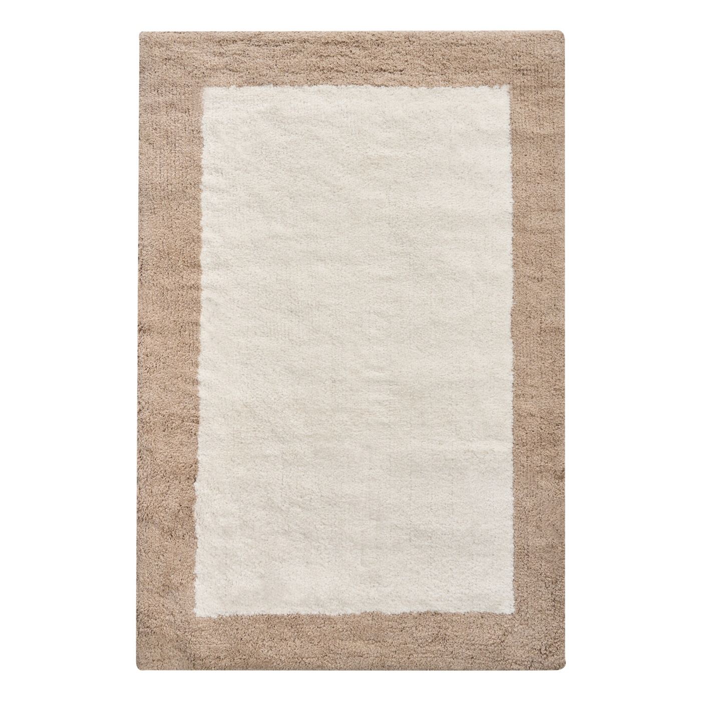 Fürdőszobaszőnyeg KABRI Barna/bézs 60 x 90 cm Pamut - 2