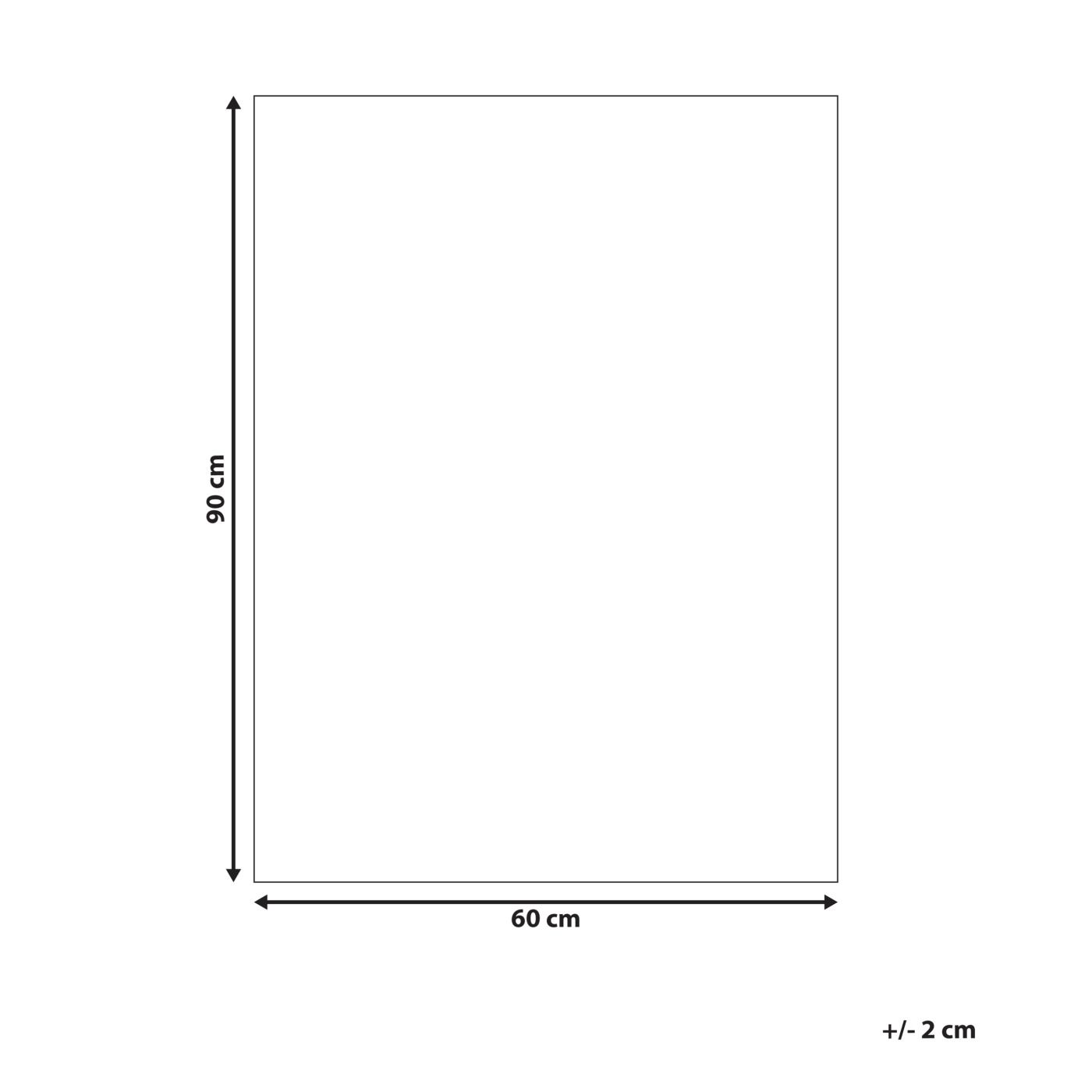 Fürdőszobaszőnyeg KABRI Barna/bézs 60 x 90 cm Pamut - 3