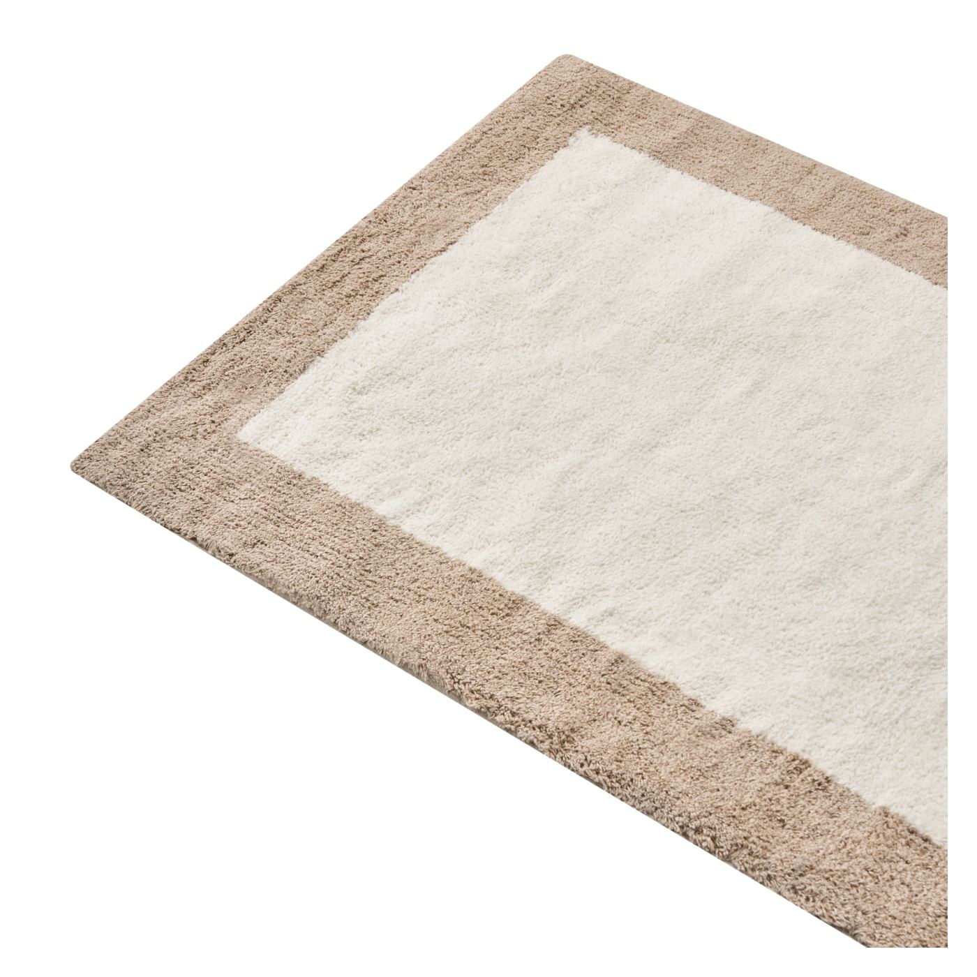 Fürdőszobaszőnyeg KABRI Barna/bézs 60 x 90 cm Pamut - 4