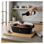 Oala roaster pentru cuptor 6L Black Berlinger Haus, capac cu strecuratoare integrata, antiaderenta, compatibila inductie thumbnail 2