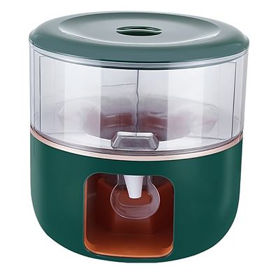 Dozator de apa Cyrax, 3 compartimente rotative, capacitate mare de 6l, verde