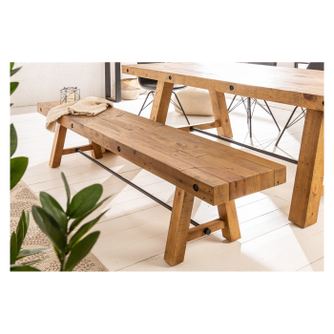 Bancă Vstyle Irresistible 288128, Maro, Lemn de Pin 47x165x40