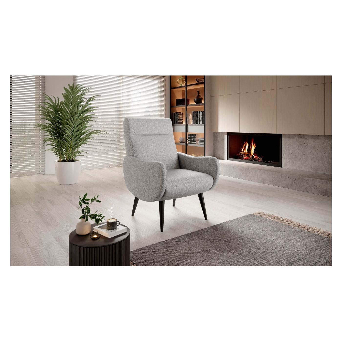 Vstyle White Armchair 888028