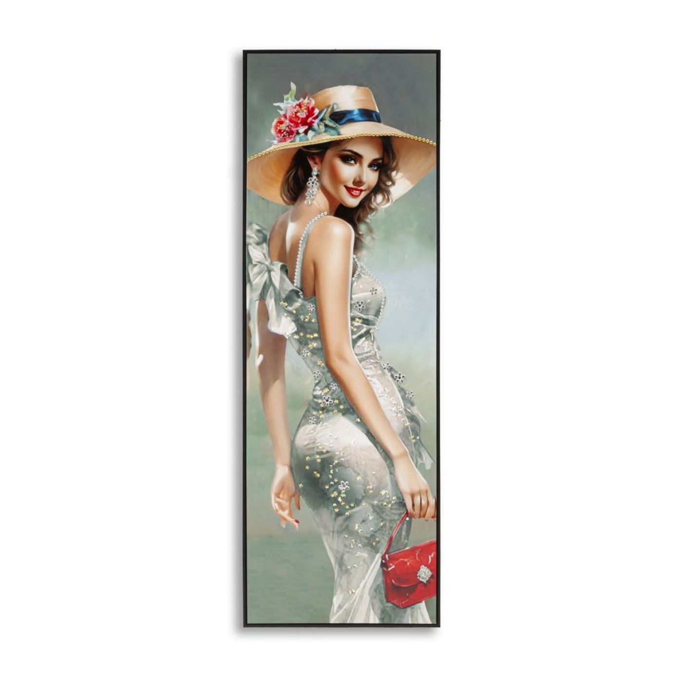 Vstyle Glamour Slikarstvo 356156, Črna, Večbarvna, Platno, Jelovina, Plastika 152x4,5x52