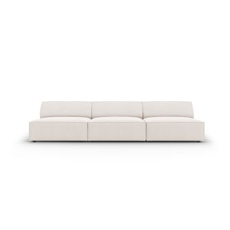 3-местен диван Micadoni Home 535997, Jodie, Светло бежов, 70x102x240 см