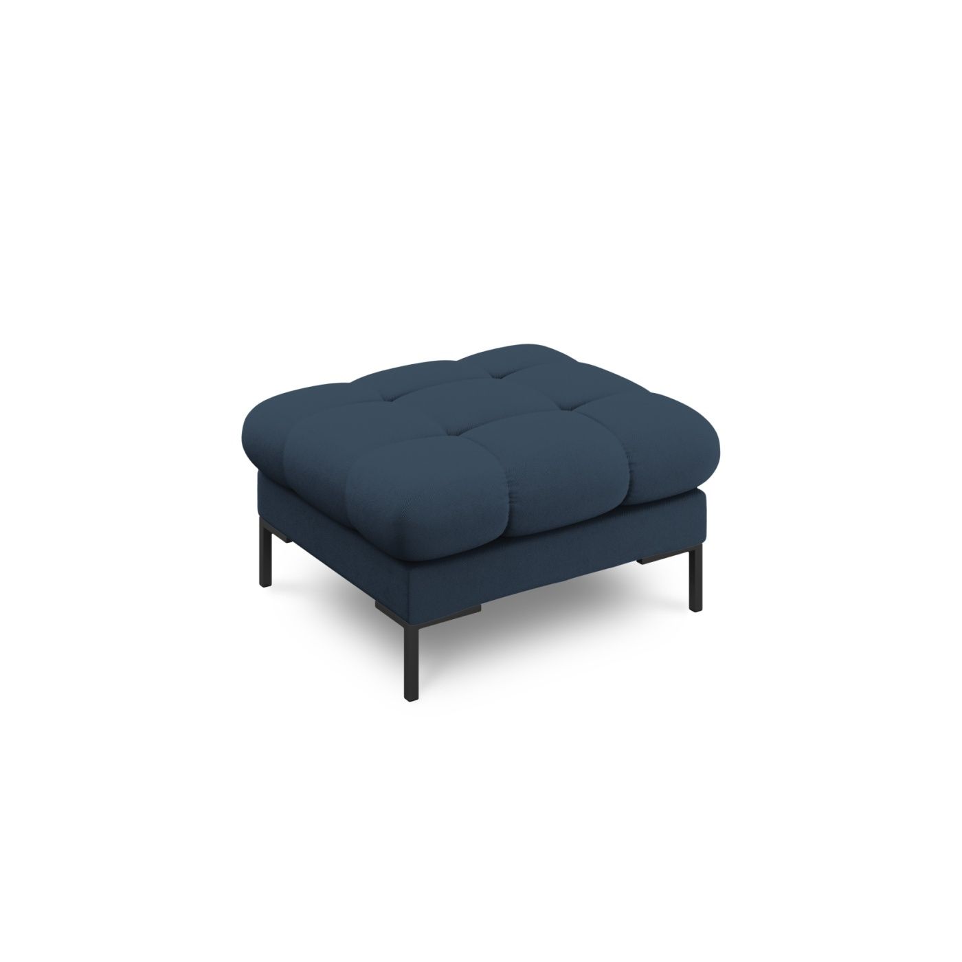 Micadoni Home 535500 Pouf, Mamaia, Μπλε, 41x60x60 cm