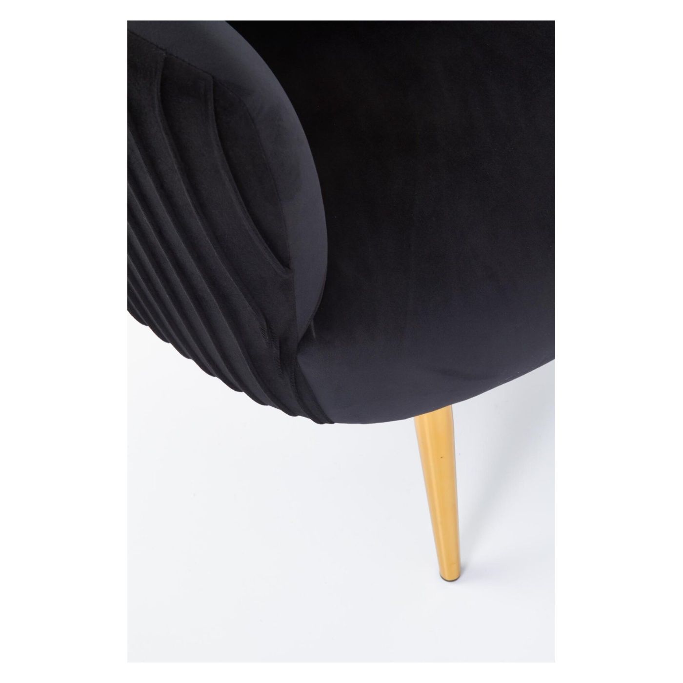 Vstyle Opal Armchair 176291, Black, Velvet Fabric, Metal 80x78x72