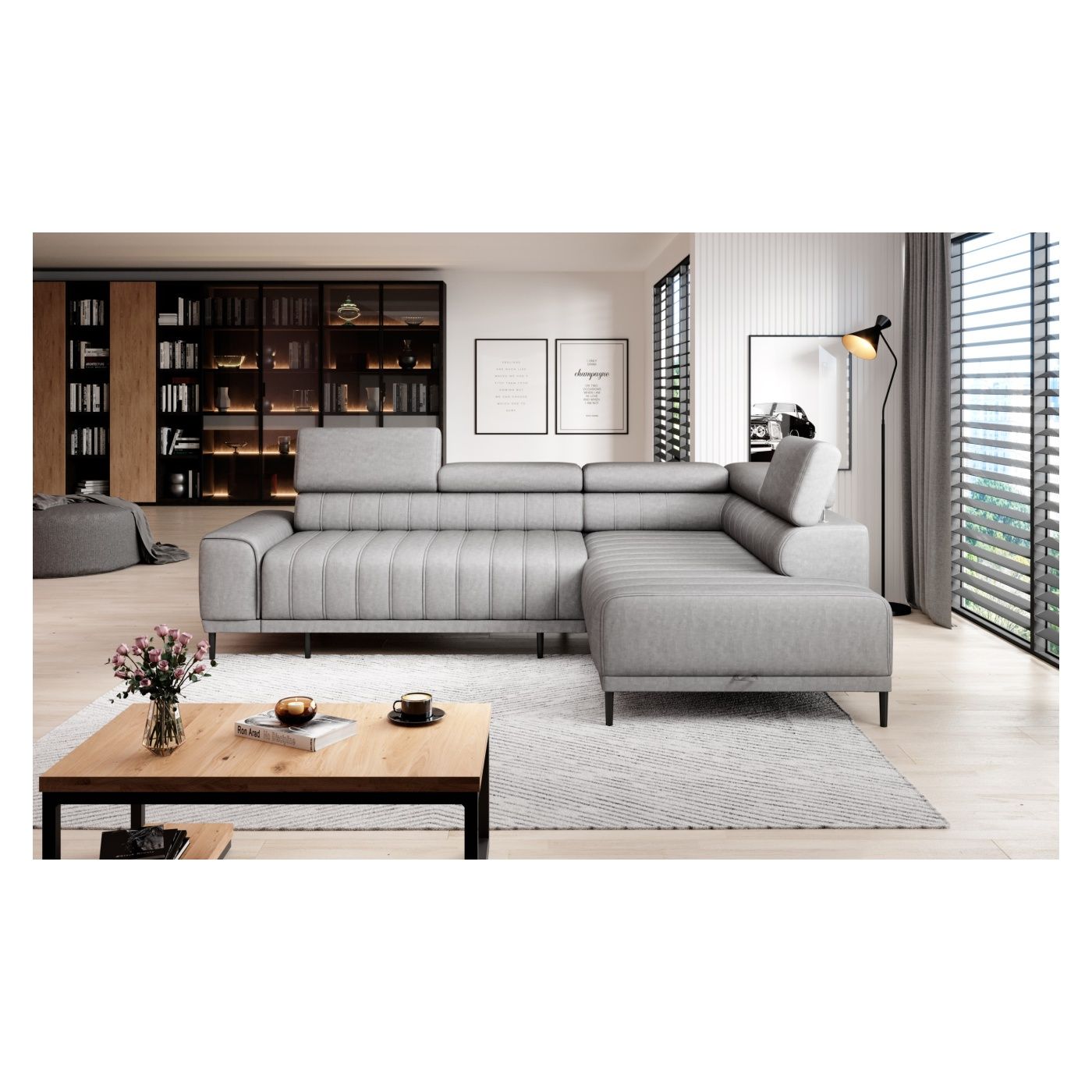 Rohová pohovka Vstyle White 888004