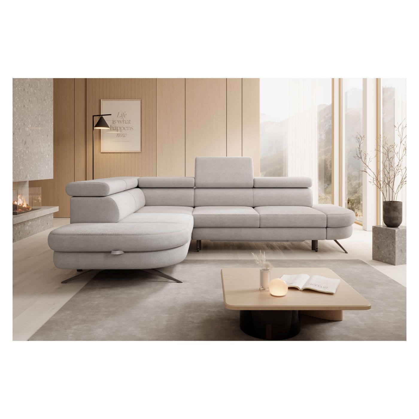 Rohová pohovka Vstyle White 888895