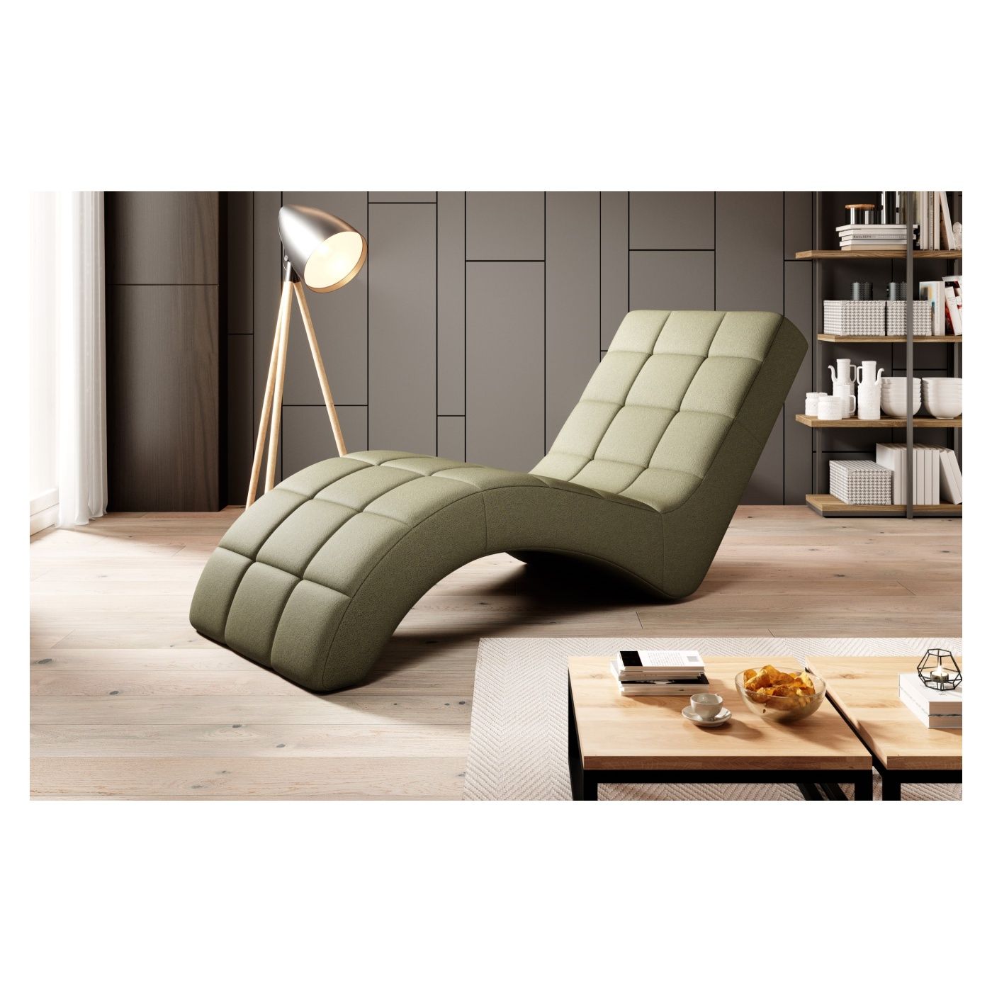 Női Lounge fotel Vstyle White 889098, Valódi bőr