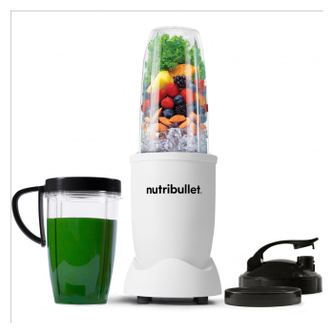 Nutribullet Pro NB907MAW turmixgép, 900W, 700/900 ml, Tritan, rozsdamentes acél, BPA-mentes, matt fehér