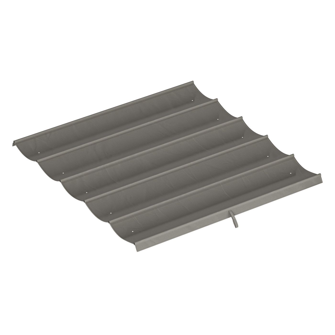 Acoperiș pentru Pavilion Pergolă cu 10 Găuri de Drenaj, Material de Schimb din Poliester Respirabil, Doar Acoperire, 250x255 cm,
