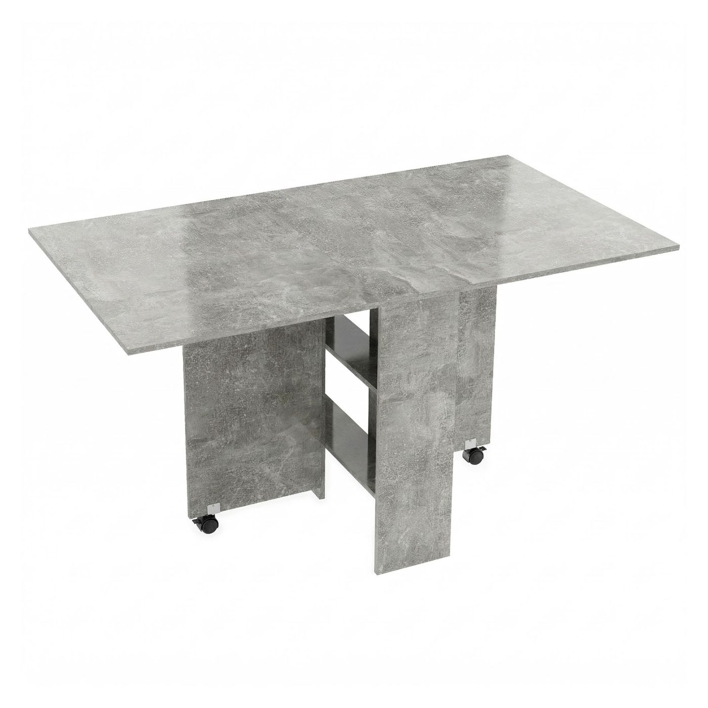 Dining Table, Space-Saving Folding Table, Extendable Table